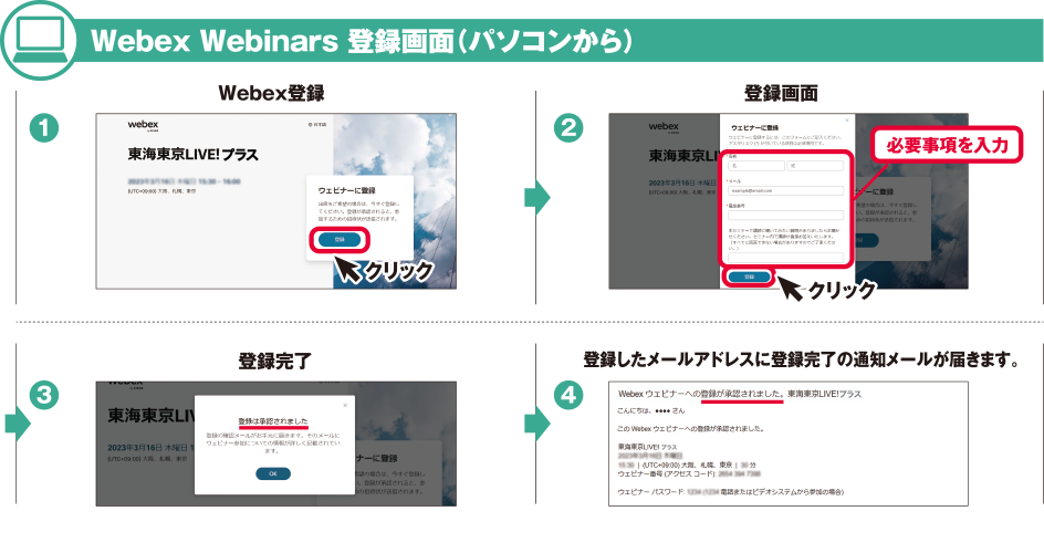 Webex Webinars o^ʁip\Rj