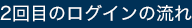 2回目のログインの流れ